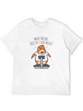 A Funny Mole With Top On The Scale Lightweight Cotton T-Shirt – Daily Comfort Graphic Shirt