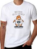 A Funny Mole With Top On The Scale Lightweight Cotton T-Shirt – Daily Comfort Graphic Shirt