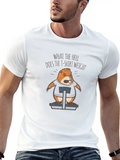 A Funny Mole With Top On The Scale Lightweight Cotton T-Shirt – Daily Comfort Graphic Shirt