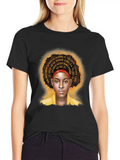Amanda The Poet Lightweight Cotton T-Shirt – Daily Comfort Graphic Shirt