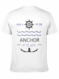 Anchor Of The Soul Casual Graphic T-Shirt – Simple And Comfortable Daily Wear