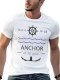 Anchor Of The Soul Casual Graphic T-Shirt – Simple And Comfortable Daily Wear