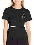 Basketball Shadow Net Pole Basketball Basket Cool Lightweight Cotton T-Shirt – Daily Comfort Graphic Shirt
