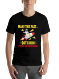 Bitcoin Astronaut Casual Graphic T-Shirt – Simple And Comfortable Daily Wear