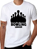 Bowling League Lightweight Cotton T-Shirt – Daily Comfort Graphic Shirt