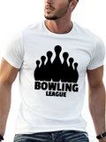 Bowling League Lightweight Cotton T-Shirt – Daily Comfort Graphic Shirt