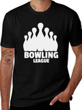 Bowling League Lightweight Cotton T-Shirt – Daily Comfort Graphic Shirt