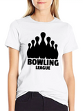 Bowling League Lightweight Cotton T-Shirt – Daily Comfort Graphic Shirt