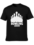 Bowling League Lightweight Cotton T-Shirt – Daily Comfort Graphic Shirt
