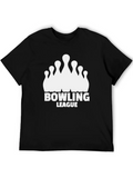 Bowling League Lightweight Cotton T-Shirt – Daily Comfort Graphic Shirt