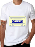 Cassette Tape Lightweight Cotton T-Shirt – Daily Comfort Graphic Shirt