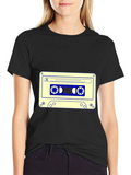 Cassette Tape Lightweight Cotton T-Shirt – Daily Comfort Graphic Shirt