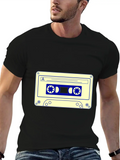Cassette Tape Lightweight Cotton T-Shirt – Daily Comfort Graphic Shirt