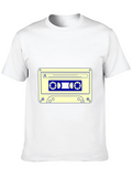 Cassette Tape Lightweight Cotton T-Shirt – Daily Comfort Graphic Shirt