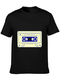 Cassette Tape Lightweight Cotton T-Shirt – Daily Comfort Graphic Shirt