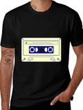 Cassette Tape Lightweight Cotton T-Shirt – Daily Comfort Graphic Shirt