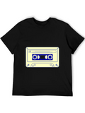 Cassette Tape Lightweight Cotton T-Shirt – Daily Comfort Graphic Shirt