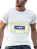 Cassette Tape Lightweight Cotton T-Shirt – Daily Comfort Graphic Shirt