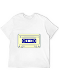 Cassette Tape Lightweight Cotton T-Shirt – Daily Comfort Graphic Shirt