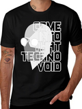 Come Into That Techno Void - 90s Rave Party 2 Casual Graphic T-Shirt – Simple And Comfortable Daily Wear