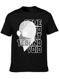 Come Into That Techno Void - 90s Rave Party 2 Casual Graphic T-Shirt – Simple And Comfortable Daily Wear