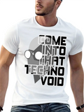 Come Into That Techno Void - 90s Rave Party 2 Casual Graphic T-Shirt – Simple And Comfortable Daily Wear