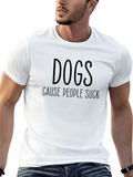 Dogs Dog Owner Lover Animal Rescue Shelter Relaxed Everyday Tee – Lightweight And Durable Cotton