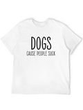 Dogs Dog Owner Lover Animal Rescue Shelter Relaxed Everyday Tee – Lightweight And Durable Cotton