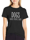 Dogs Dog Owner Lover Animal Rescue Shelter Relaxed Everyday Tee – Lightweight And Durable Cotton