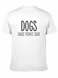 Dogs Dog Owner Lover Animal Rescue Shelter Relaxed Everyday Tee – Lightweight And Durable Cotton