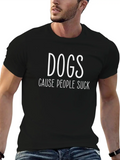 Dogs Dog Owner Lover Animal Rescue Shelter Relaxed Everyday Tee – Lightweight And Durable Cotton