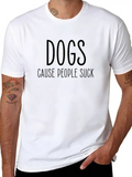 Dogs Dog Owner Lover Animal Rescue Shelter Relaxed Everyday Tee – Lightweight And Durable Cotton