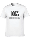 Dogs Dog Owner Lover Animal Rescue Shelter Relaxed Everyday Tee – Lightweight And Durable Cotton