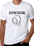 Esthetician Beautician Cosmetician Cosmetics Job Lightweight Cotton T-Shirt – Daily Comfort Graphic Shirt