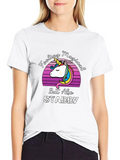 Feeling Magical But Also Stabby Casual Graphic T-Shirt – Simple And Comfortable Daily Wear