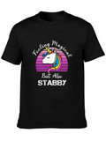Feeling Magical But Also Stabby Casual Graphic T-Shirt – Simple And Comfortable Daily Wear