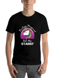 Feeling Magical But Also Stabby Casual Graphic T-Shirt – Simple And Comfortable Daily Wear