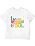 Funk Clothing | Vintage 70s Costume For Soul Music Lightweight Cotton T-Shirt – Daily Comfort Graphic Shirt
