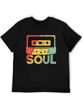 Funk Clothing | Vintage 70s Costume For Soul Music Lightweight Cotton T-Shirt – Daily Comfort Graphic Shirt