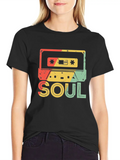 Funk Clothing | Vintage 70s Costume For Soul Music Lightweight Cotton T-Shirt – Daily Comfort Graphic Shirt