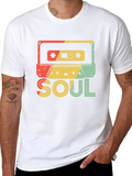 Funk Clothing | Vintage 70s Costume For Soul Music Lightweight Cotton T-Shirt – Daily Comfort Graphic Shirt