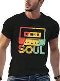 Funk Clothing | Vintage 70s Costume For Soul Music Lightweight Cotton T-Shirt – Daily Comfort Graphic Shirt