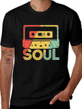 Funk Clothing | Vintage 70s Costume For Soul Music Lightweight Cotton T-Shirt – Daily Comfort Graphic Shirt