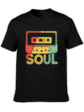 Funk Clothing | Vintage 70s Costume For Soul Music Lightweight Cotton T-Shirt – Daily Comfort Graphic Shirt