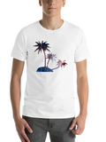 Galaxy Palm Trees Lightweight Cotton T-Shirt – Daily Comfort Graphic Shirt