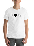 Heart Beat Lightweight Cotton T-Shirt – Daily Comfort Graphic Shirt