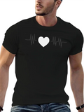 Heart Beat Lightweight Cotton T-Shirt – Daily Comfort Graphic Shirt