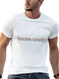 House Music Casual Graphic T-Shirt – Simple And Comfortable Daily Wear