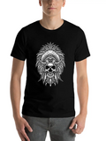 Indigenous Native American Skull Skull Head Lightweight Cotton T-Shirt – Daily Comfort Graphic Shirt