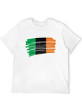Irish Grunge Flag Design Lightweight Cotton T-Shirt – Daily Comfort Graphic Shirt